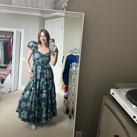 Free People Dresses & Skirts - Free people sun drenched maxi in emerald